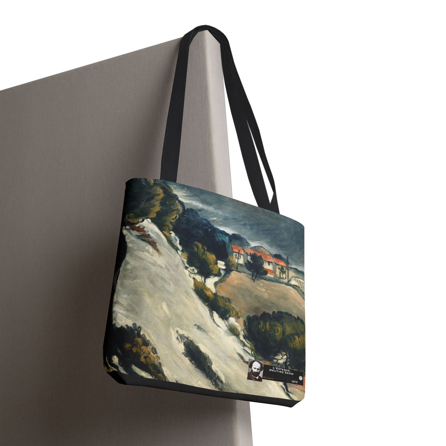 Cézanne, Paul - L’Estaque, Melting Snow (1870) - Tote Bag