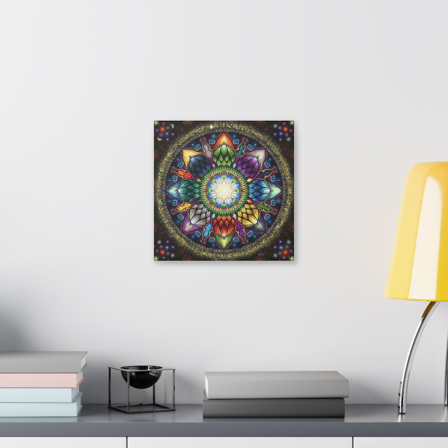 Mystic Jewel Mandala - Canvas Block