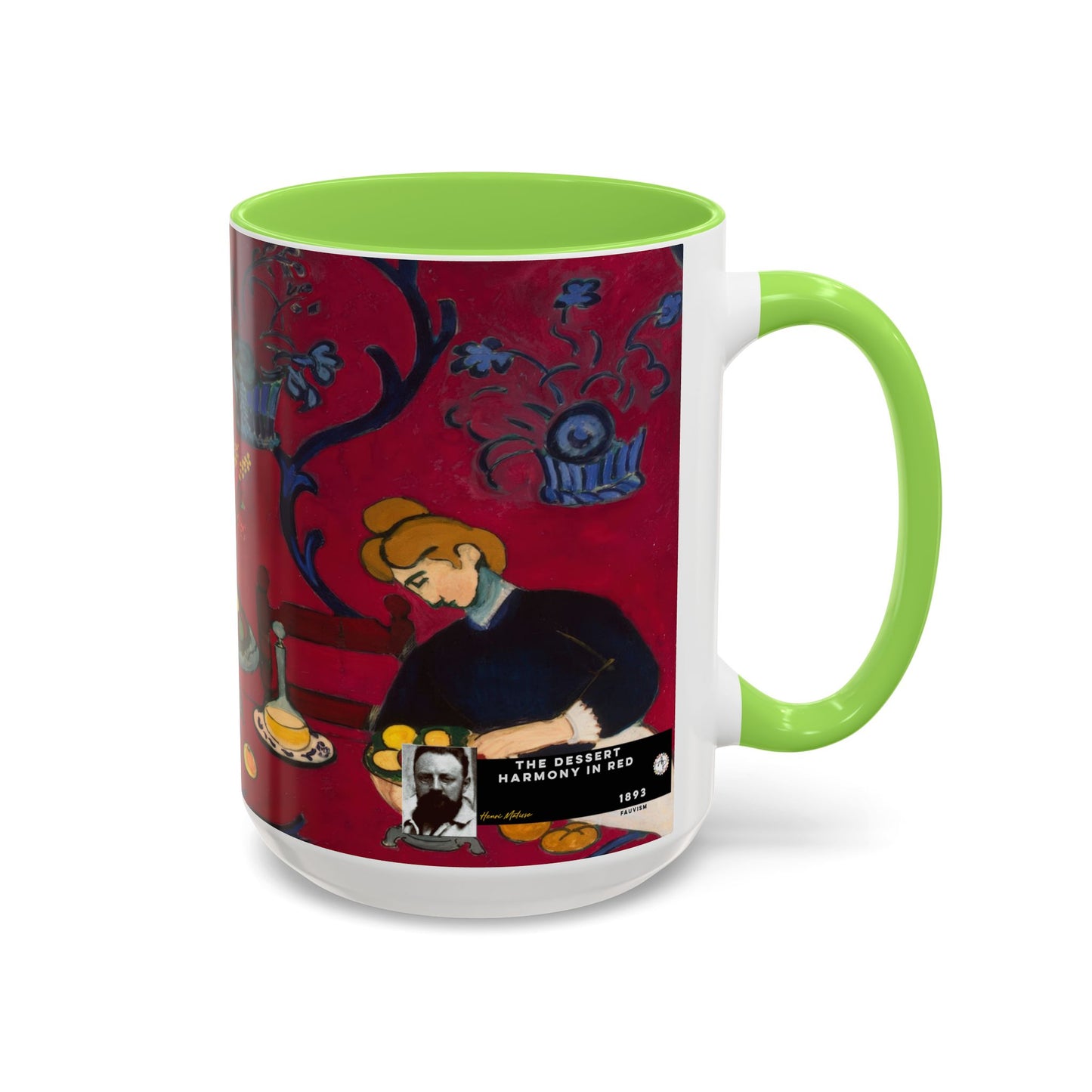 Matisse, Henri - The Dessert Harmony in Red (1908) - Colorful Accent Mugs
