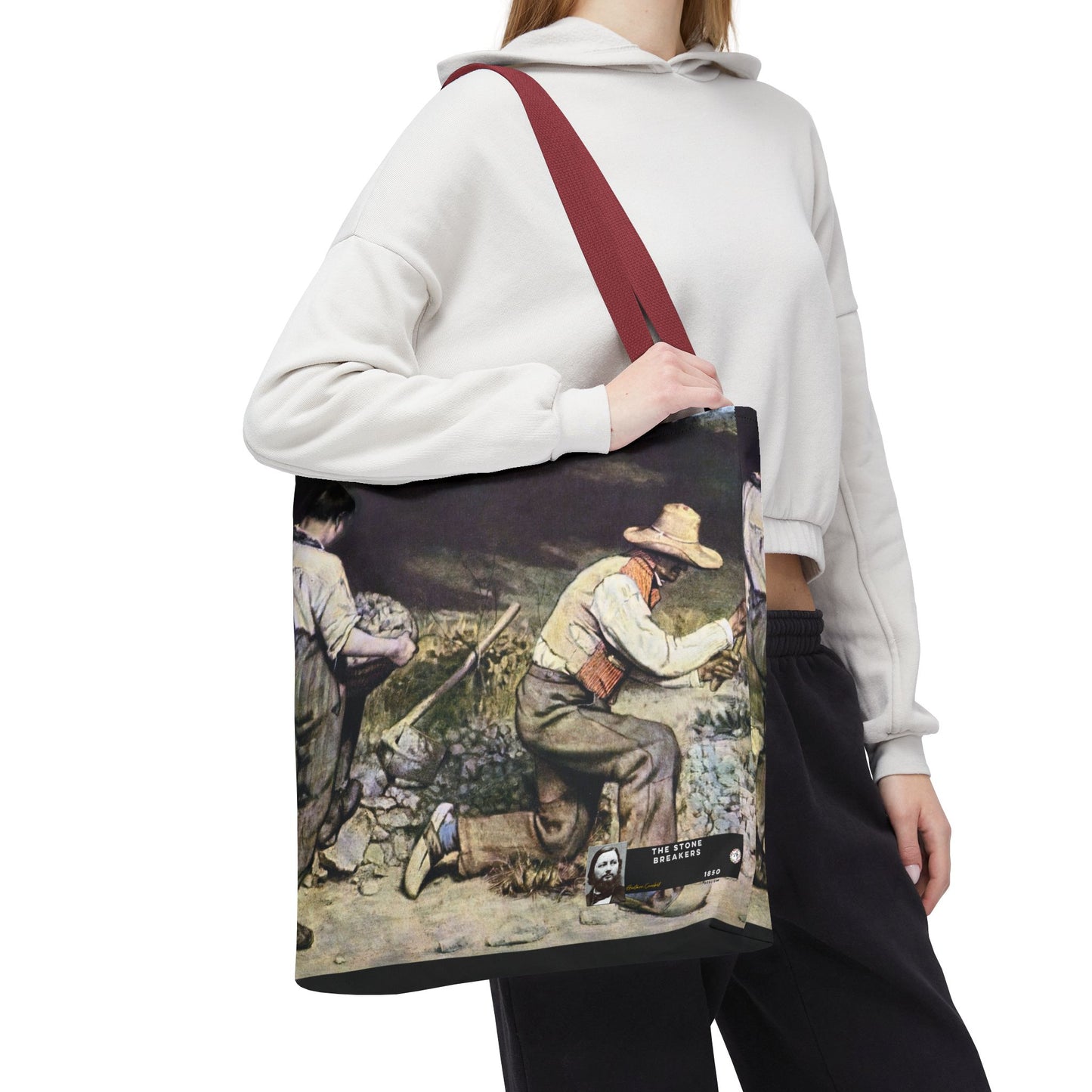 Courbet, Gustave - The Stone Breakers (1850) - Tote Bag