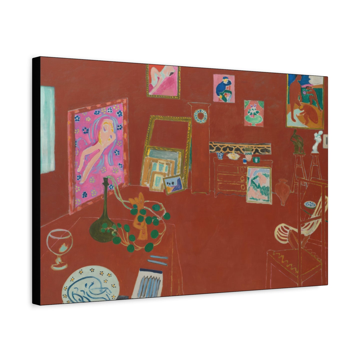 Matisse, Henri - The Red Studio (1911) - Canvas Block, unframed
