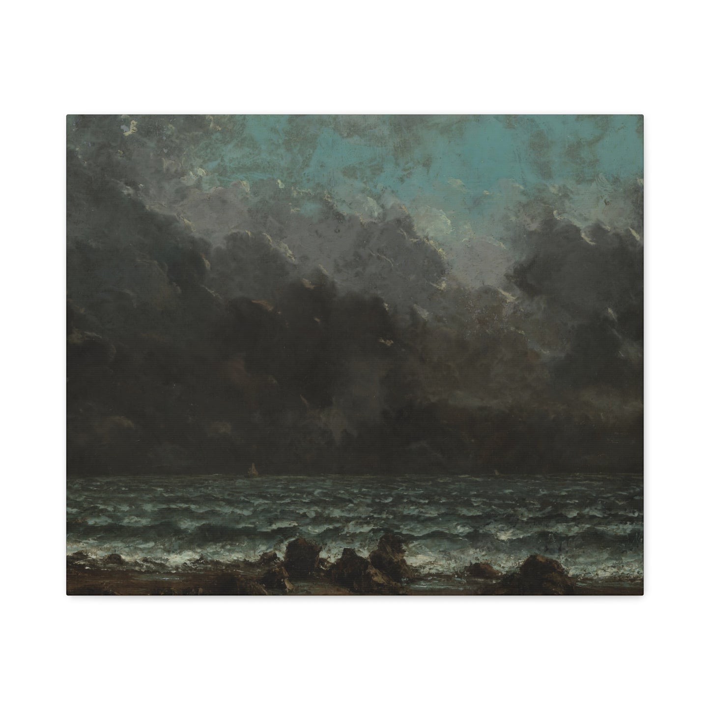 Courbet, Gustave - The Sea (1865) - Canvas Block, unframed