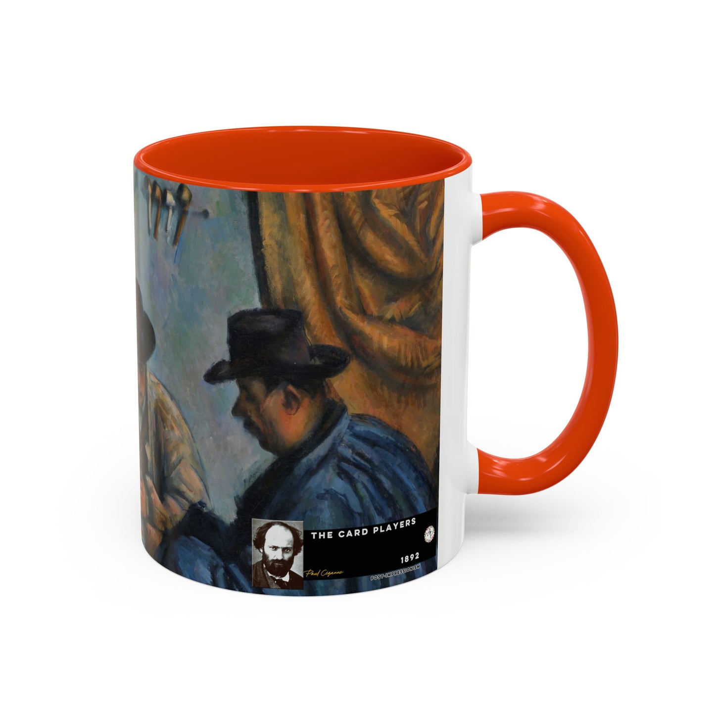 Cézanne, Paul - The Card Players (1892) - Colorful Accent Mugs
