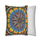 Pacio, Adam - Emerald Arrows Mandala - Suede Square Pillowcase