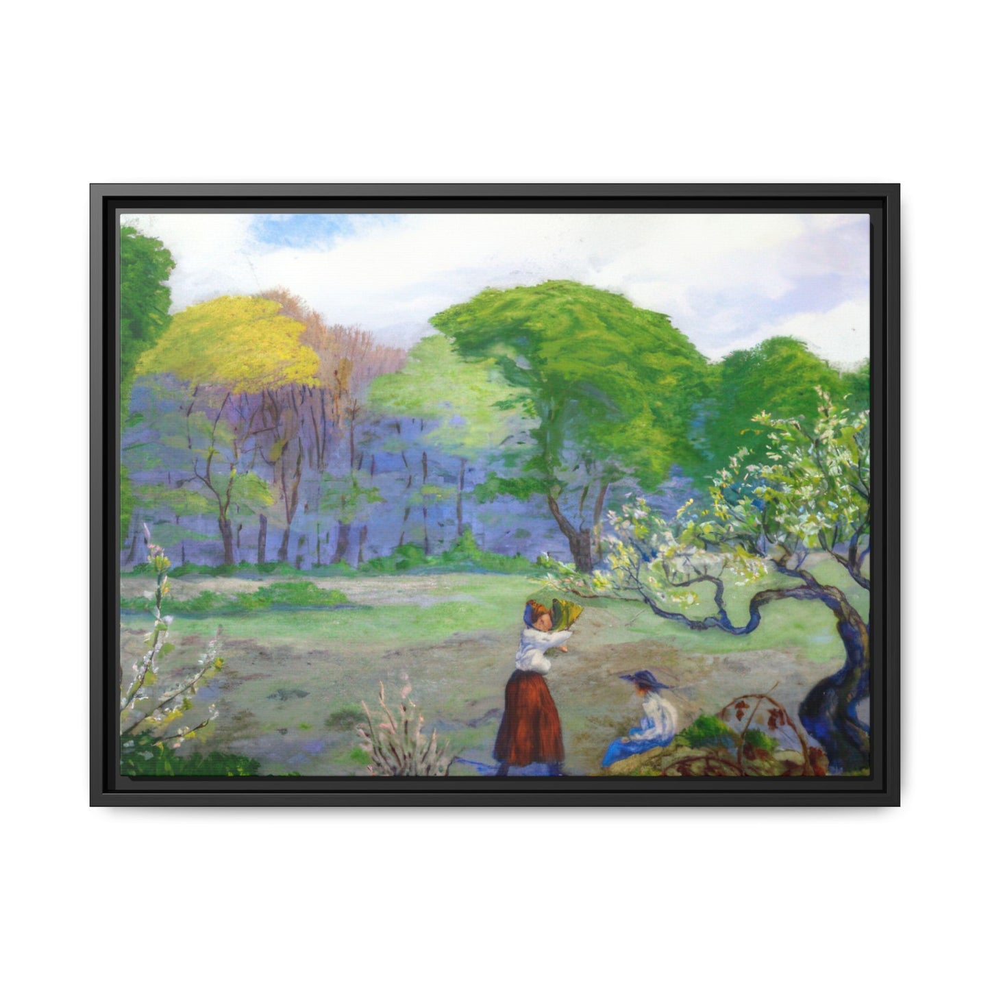 Ranson, Paul - Picking Flowers (1890) - Matte Canvas, Framed