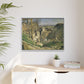 Cézanne, Paul - The House of the Hanged Man, Auvers-sur-Oise (1874) - Matte Canvas, Framed