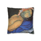 Filiger, Charles - The Recumbent Christ (1895) - Suede Square Pillowcase