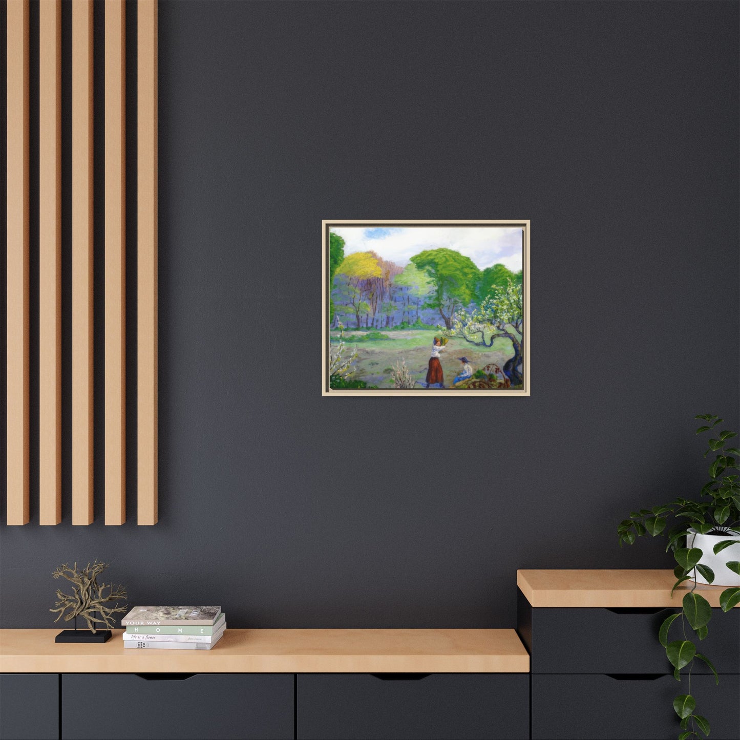 Ranson, Paul - Picking Flowers (1890) - Matte Canvas, Framed