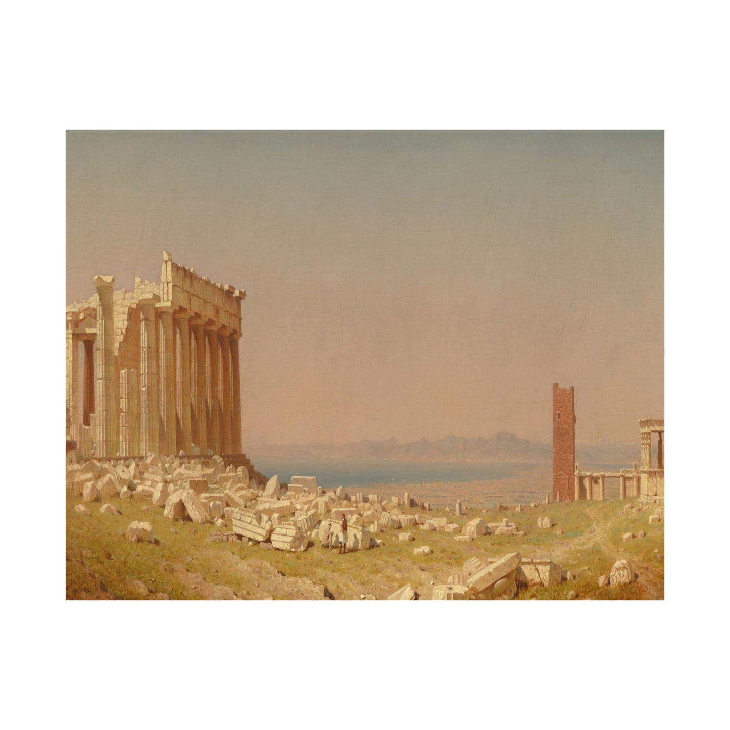 Gifford, Sanford Robinson - Ruins of the Parthenon  (1880) - Satin Posters