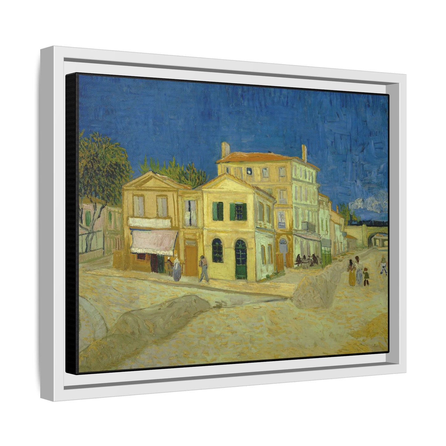 Van Gogh, Vincent - The Yellow House (1888) - Matte Canvas, Framed