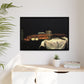 Cézanne, Paul - Still Life with Bread and Eggs (1865) - Matte Canvas, Framed