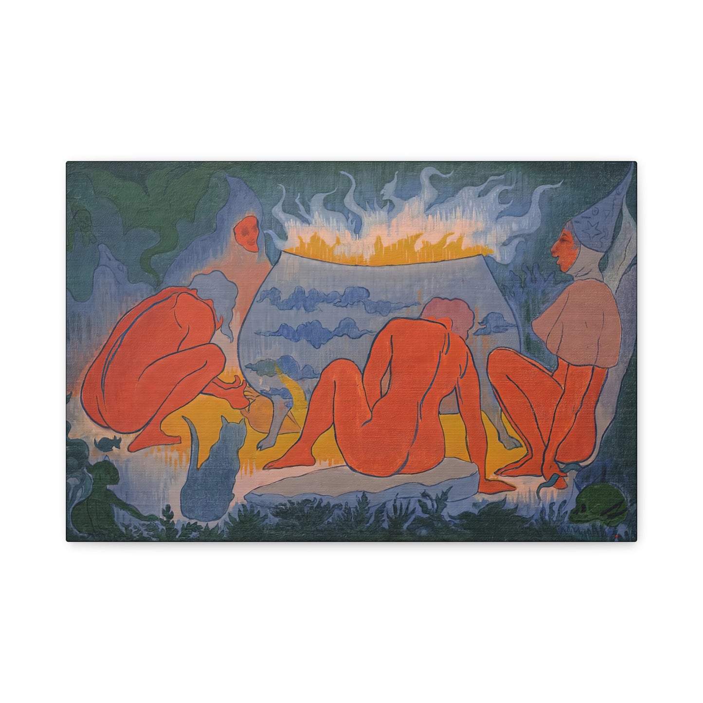 Ranson, Paul - Witches Around the Fire (1891) - Canvas Block, unframed