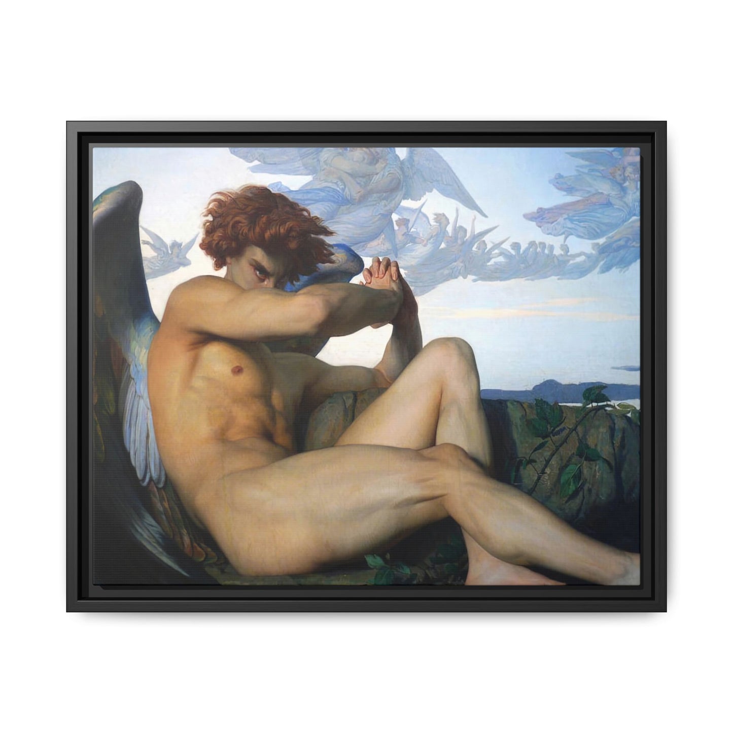 Cabanel, Alexandre - The Fallen Angel (1847) - Matte Canvas, Framed