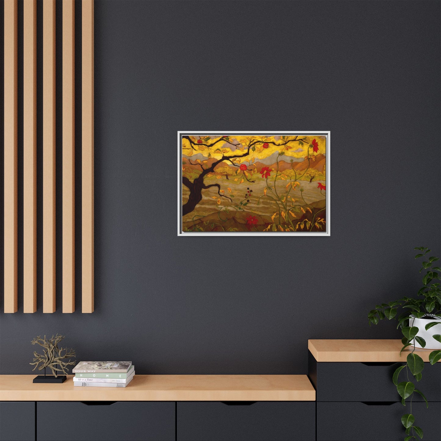 Ranson, Paul - Apple Tree with Red Fruit (1902) - Matte Canvas, Framed