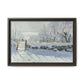 Monet, Claude - The Magpie (1868) - Matte Canvas, Framed
