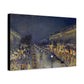 Pissarro, Camille - The Boulevard Montmartre At Night (1897) - Canvas Block, unframed
