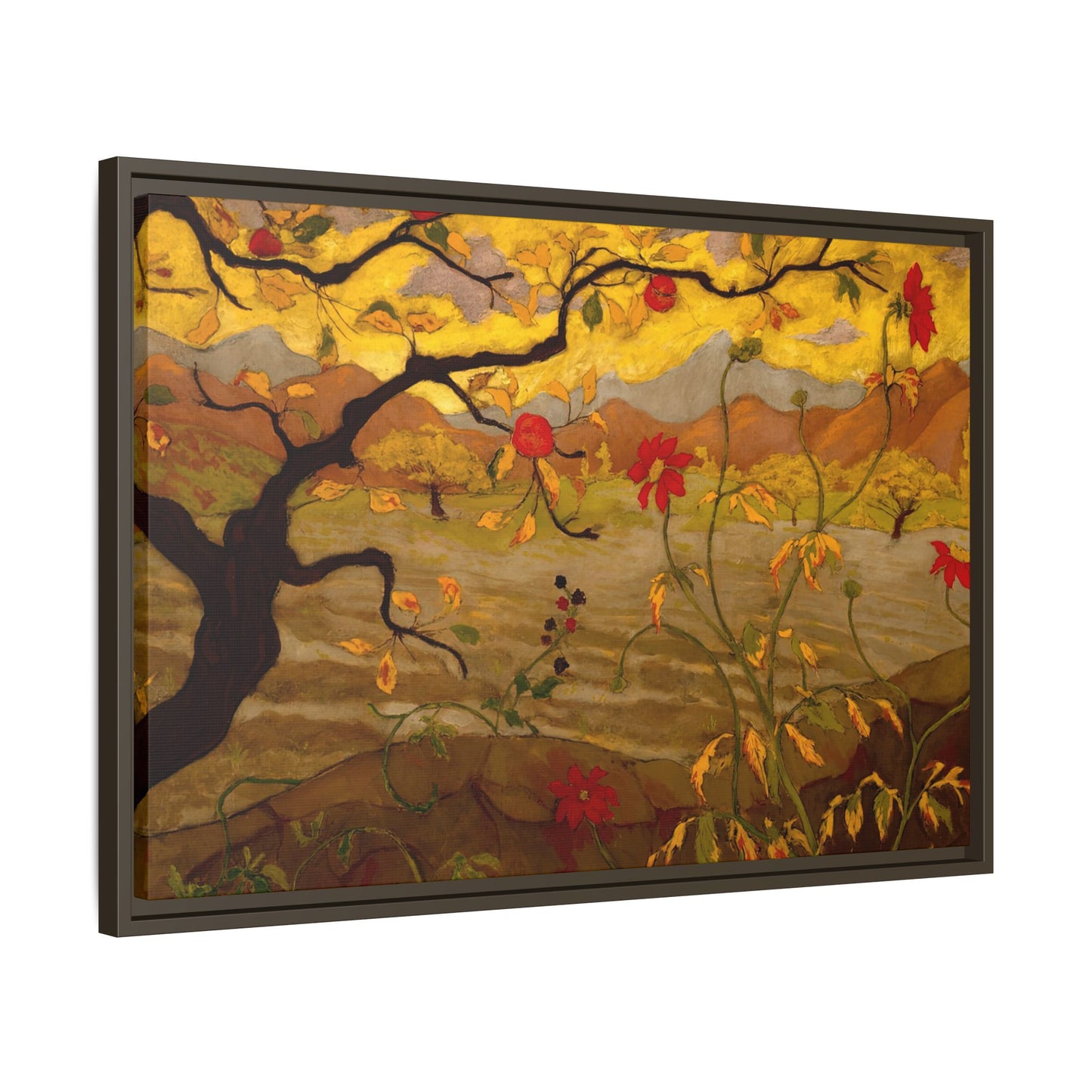 Ranson, Paul - Apple Tree with Red Fruit (1902) - Matte Canvas, Framed