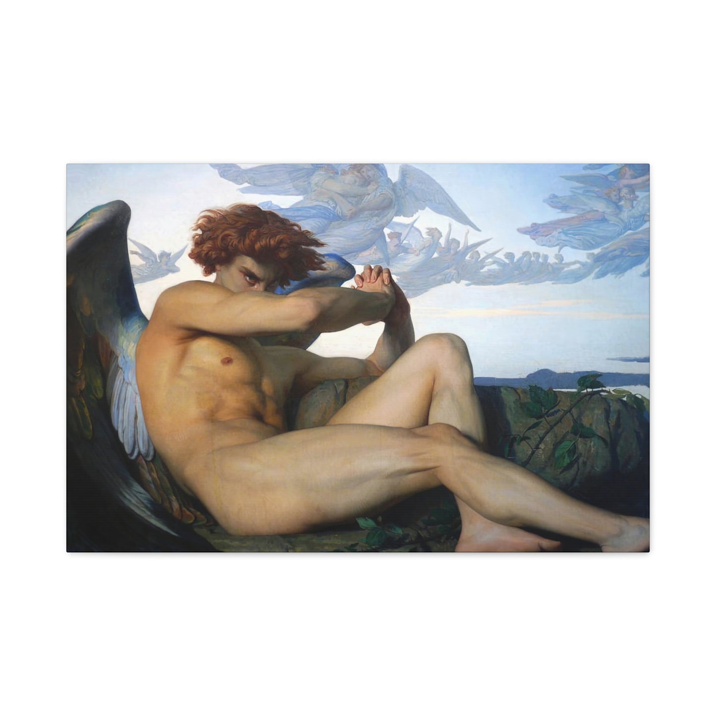 Cabanel, Alexandre - The Fallen Angel (1847) - Canvas Block, unframed