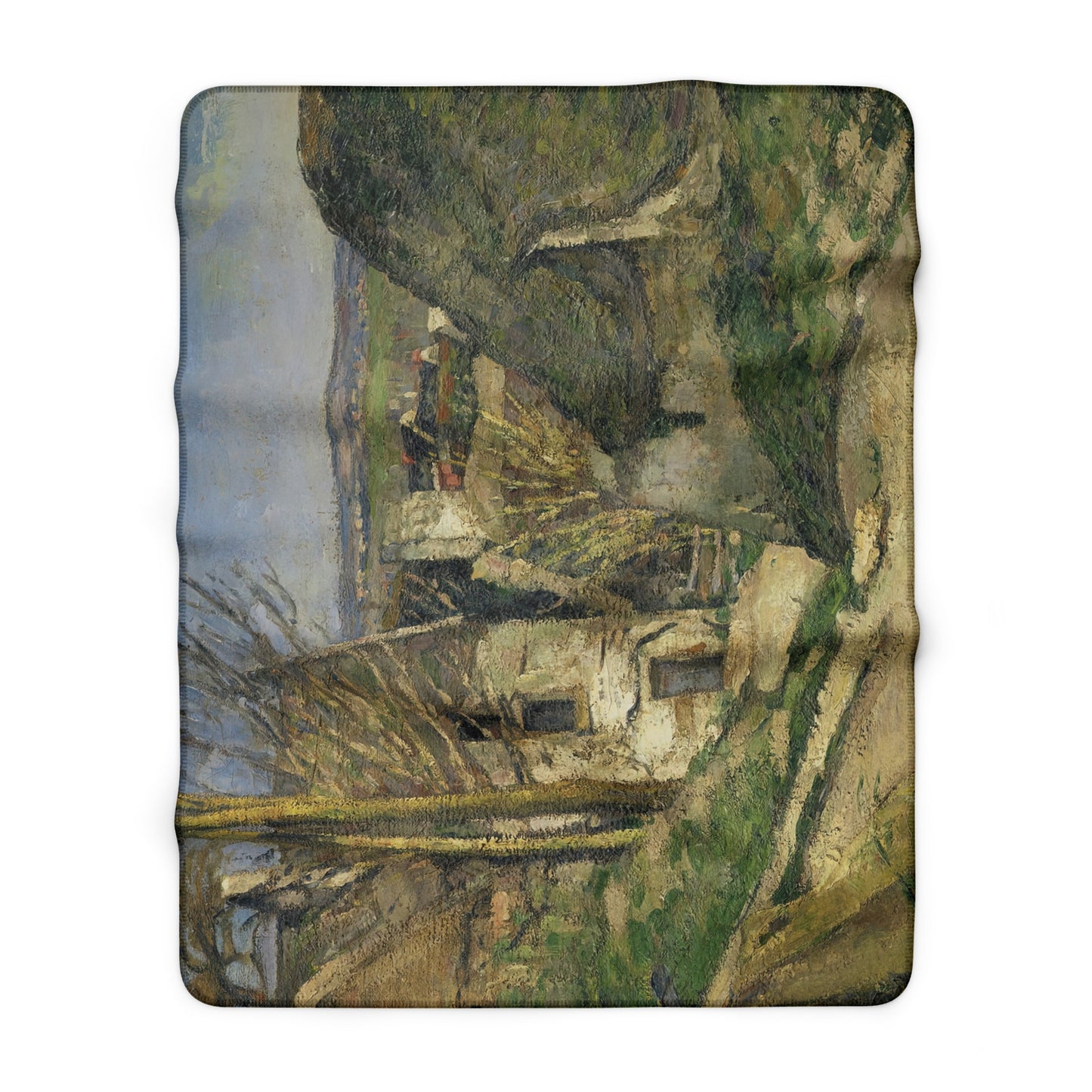 Cézanne, Paul - The House of the Hanged Man, Auvers-sur-Oise (1874) - Sherpa Fleece Blanket