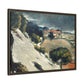 Cézanne, Paul - L’Estaque, Melting Snow (1870) - Matte Canvas, Framed