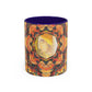 Filiger, Charles - Woman’s Head with Closed Eyes (1893) - Colorful Accent Mugs