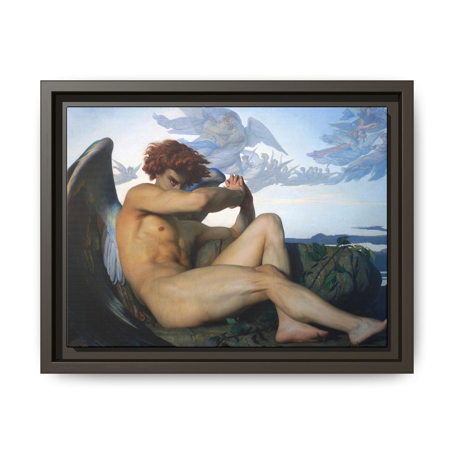 Cabanel, Alexandre - The Fallen Angel (1847) - Matte Canvas, Framed