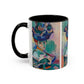 Matisse, Henri - Woman with a Hat (1905) - Colorful Accent Mugs