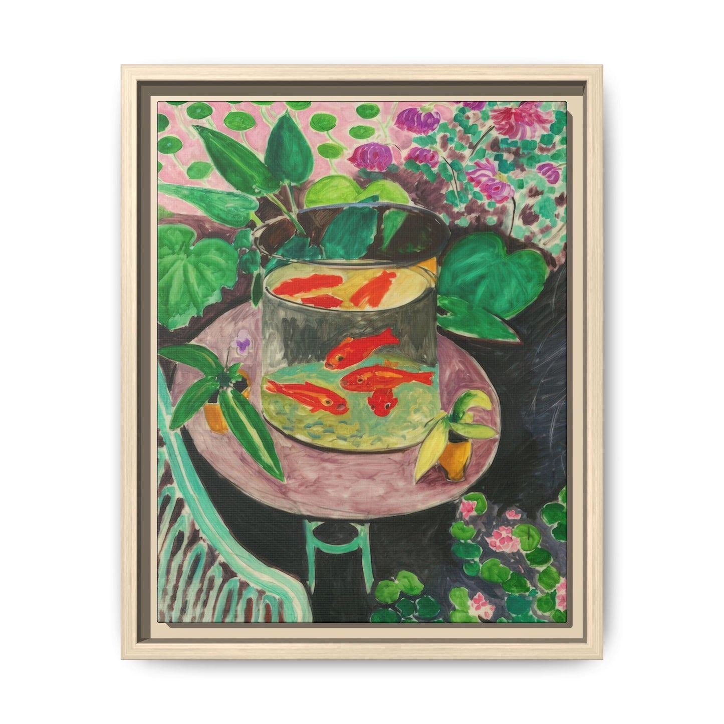 Matisse, Henri - The Goldfish (1912) - Matte Canvas, Framed