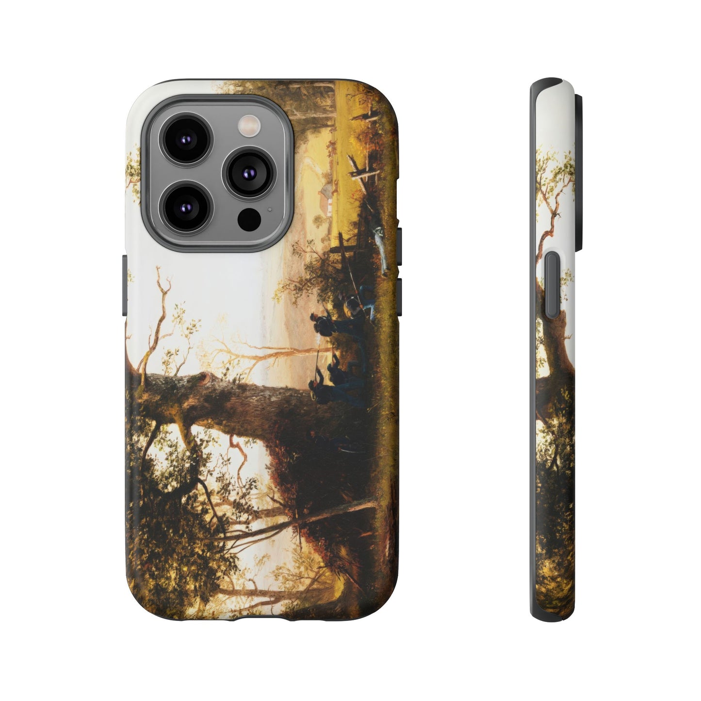 Bierstadt, Albert -  Guerrilla Warfare (1861) - Tough Phone Cases