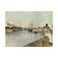 Morisot, Berthe - The Harbor at Lorient (1869) - Canvas Block, unframed