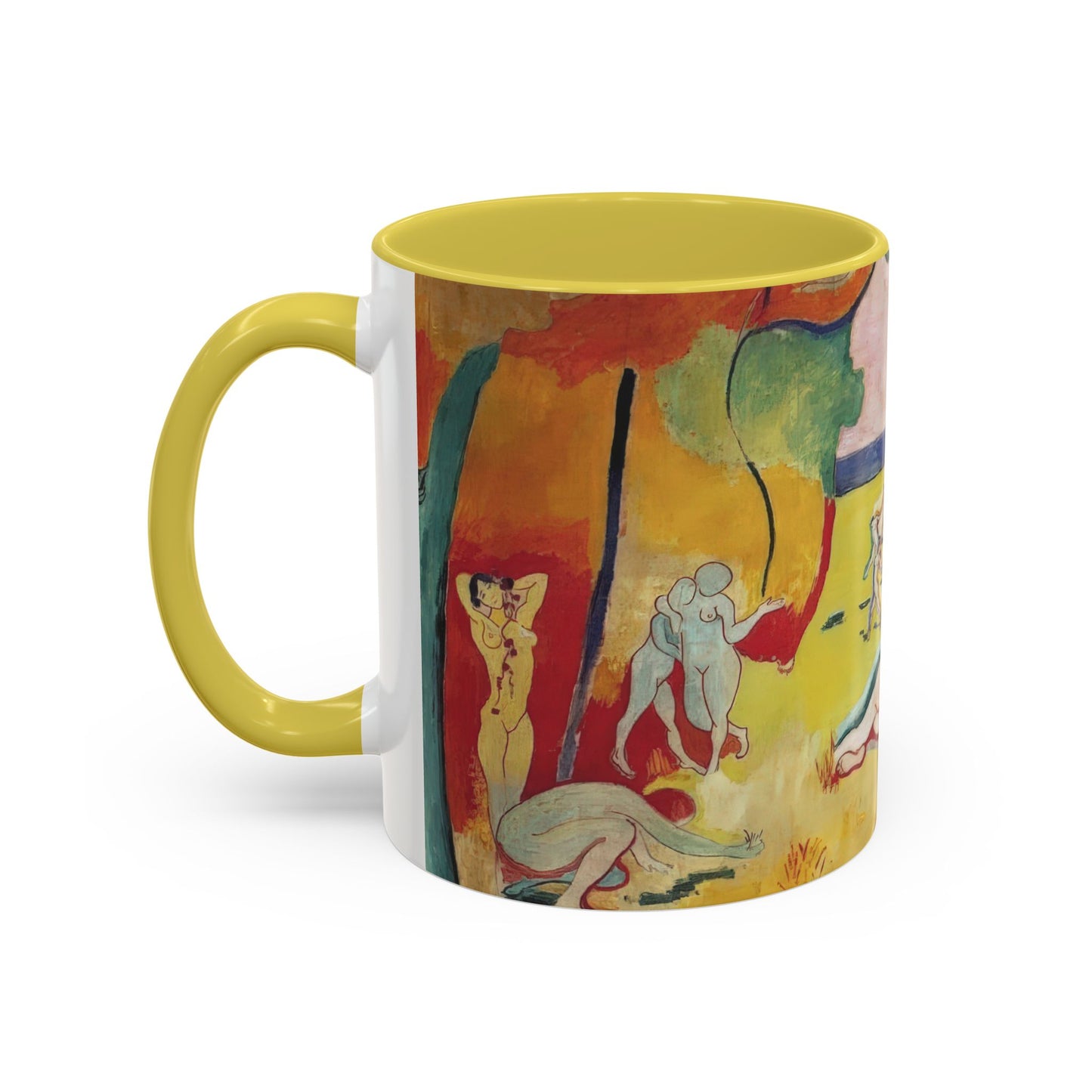 Matisse, Henri - The Joy of Life (1905) - Colorful Accent Mugs