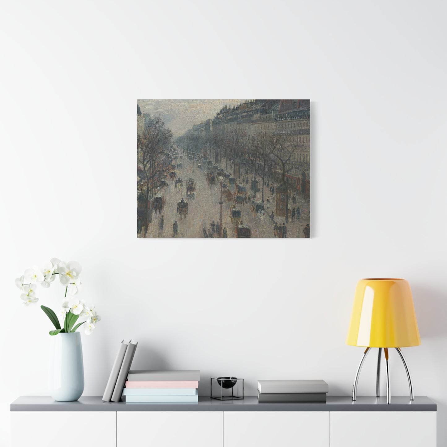 Pissarro, Camille - Boulevard Montmartre, Winter Morning (1897) - Canvas Block, unframed