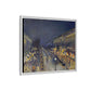 Pissarro, Camille - The Boulevard Montmartre At Night (1897) - Matte Canvas, Framed