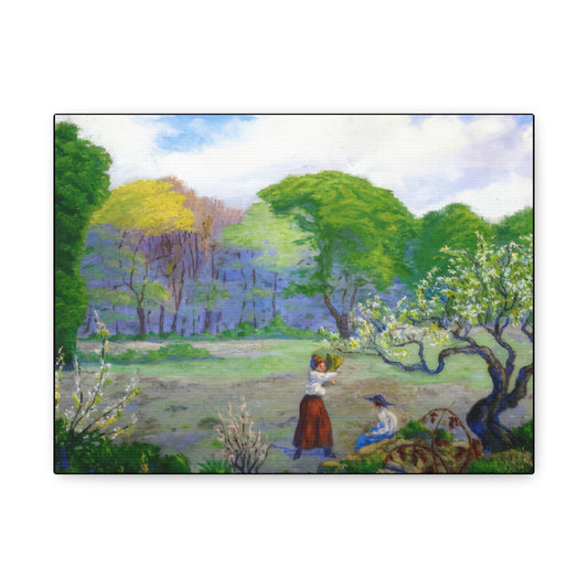 Ranson, Paul - Picking Flowers (1890) - Canvas Block, unframed