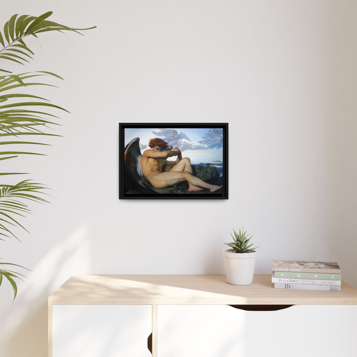 Cabanel, Alexandre - The Fallen Angel (1847) - Matte Canvas, Framed