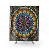 Emerald Arrows Mandala - Shower Curtains