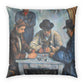 Cézanne, Paul - The Card Players (1892) - Poly Velvet Pillow