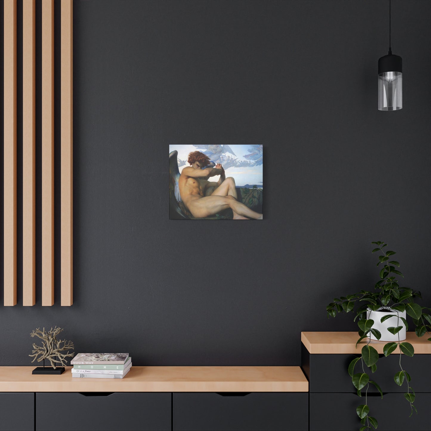 Cabanel, Alexandre - The Fallen Angel (1847) - Canvas Block, unframed