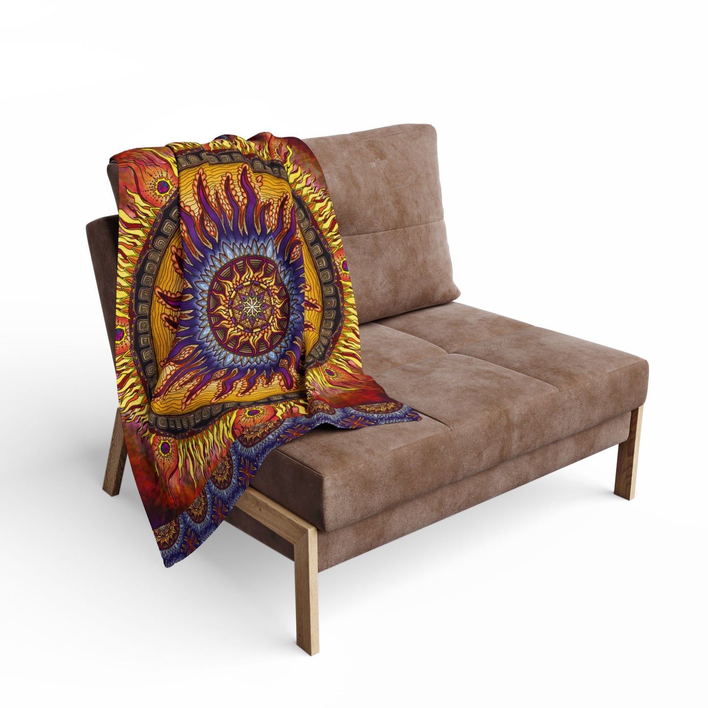 Pacio, Adam - Solar Disc Mandala - Arctic Fleece Blanket