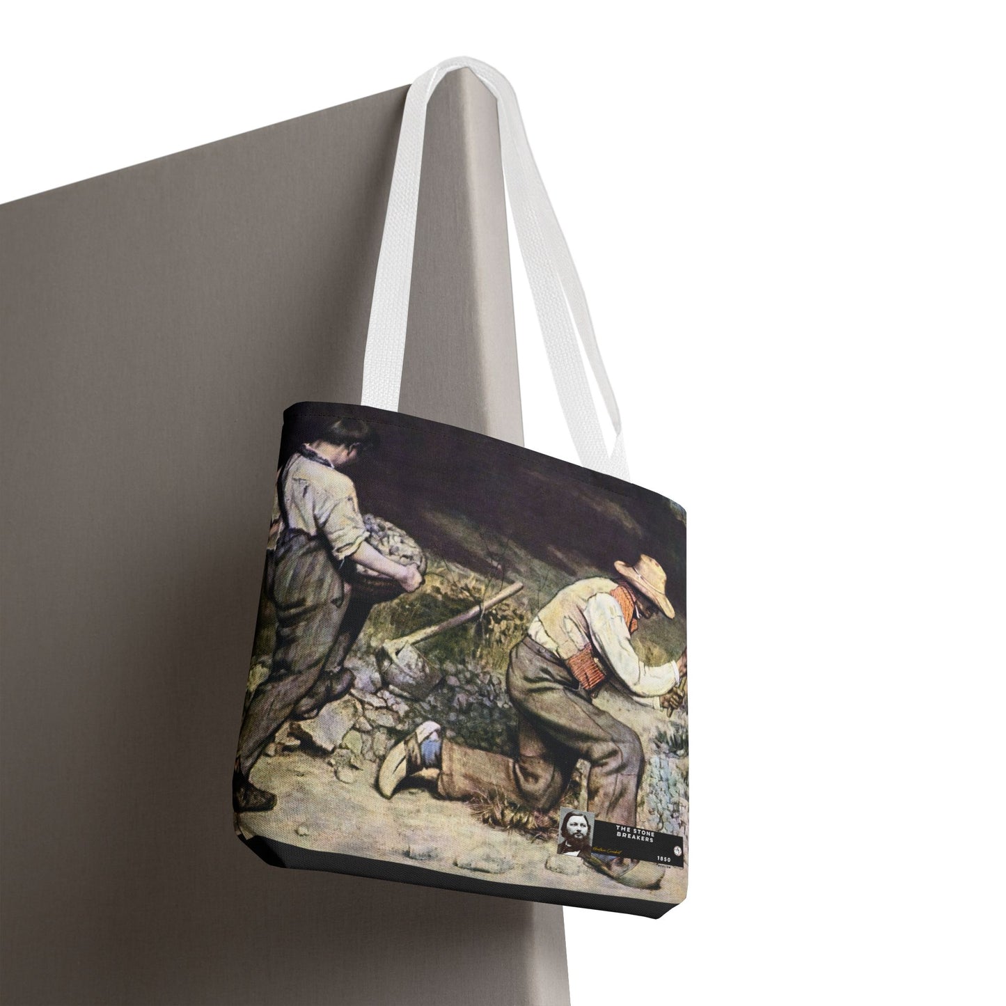Courbet, Gustave - The Stone Breakers (1850) - Tote Bag