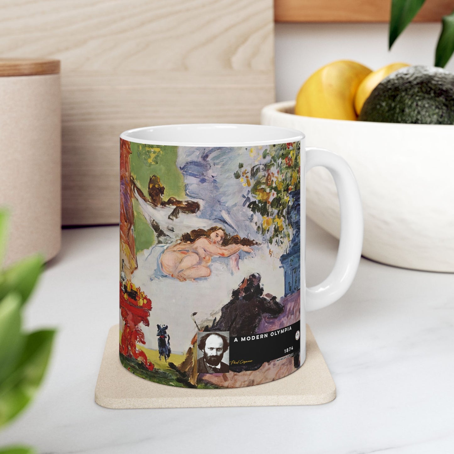 Cézanne, Paul - A Modern Olympia (1874) - Ceramic Mug