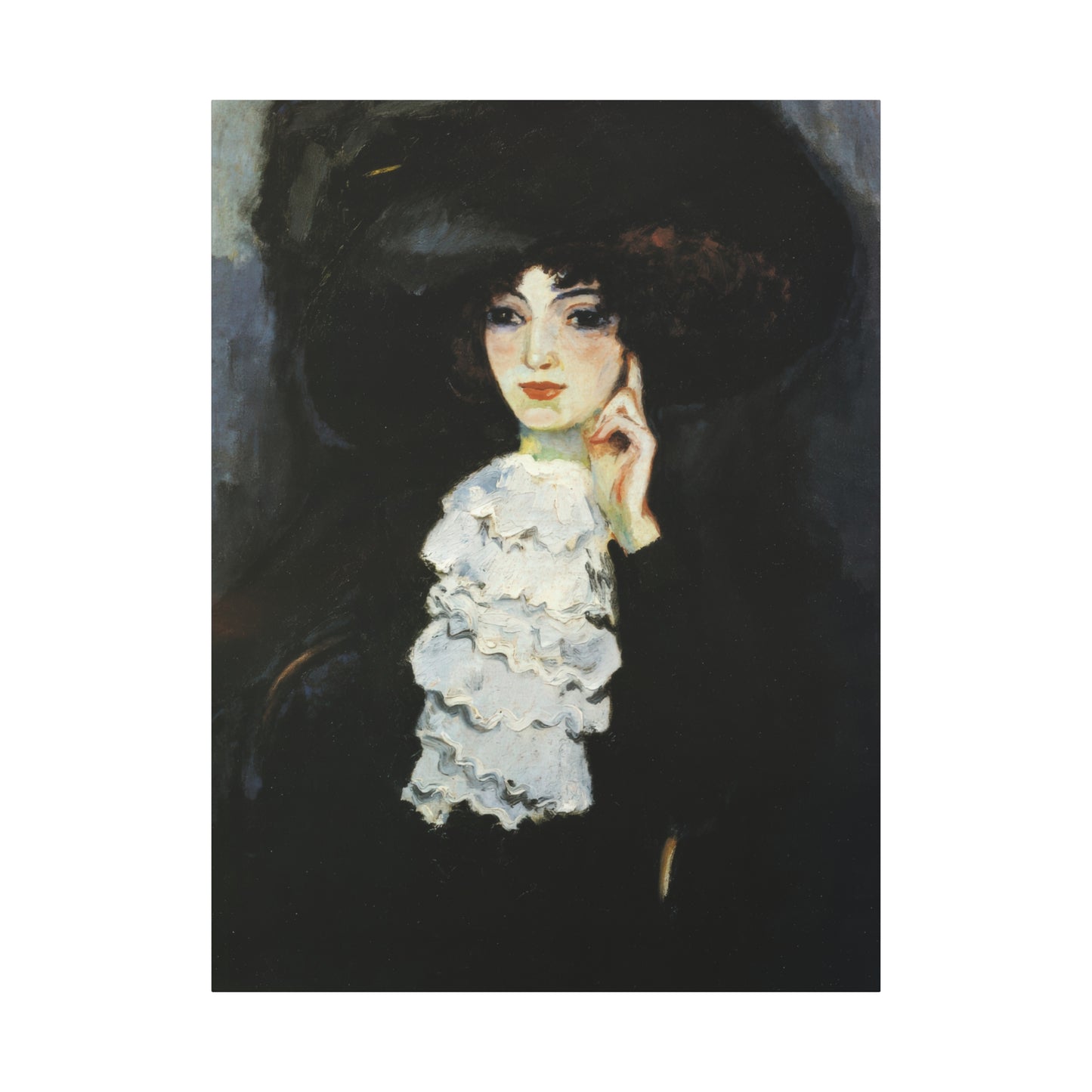Van Dongen, Kees - Woman with Frill (1905) - Canvas Block, unframed