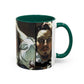 Courbet, Gustave - The Desperate Man (1843) - Colorful Accent Mugs