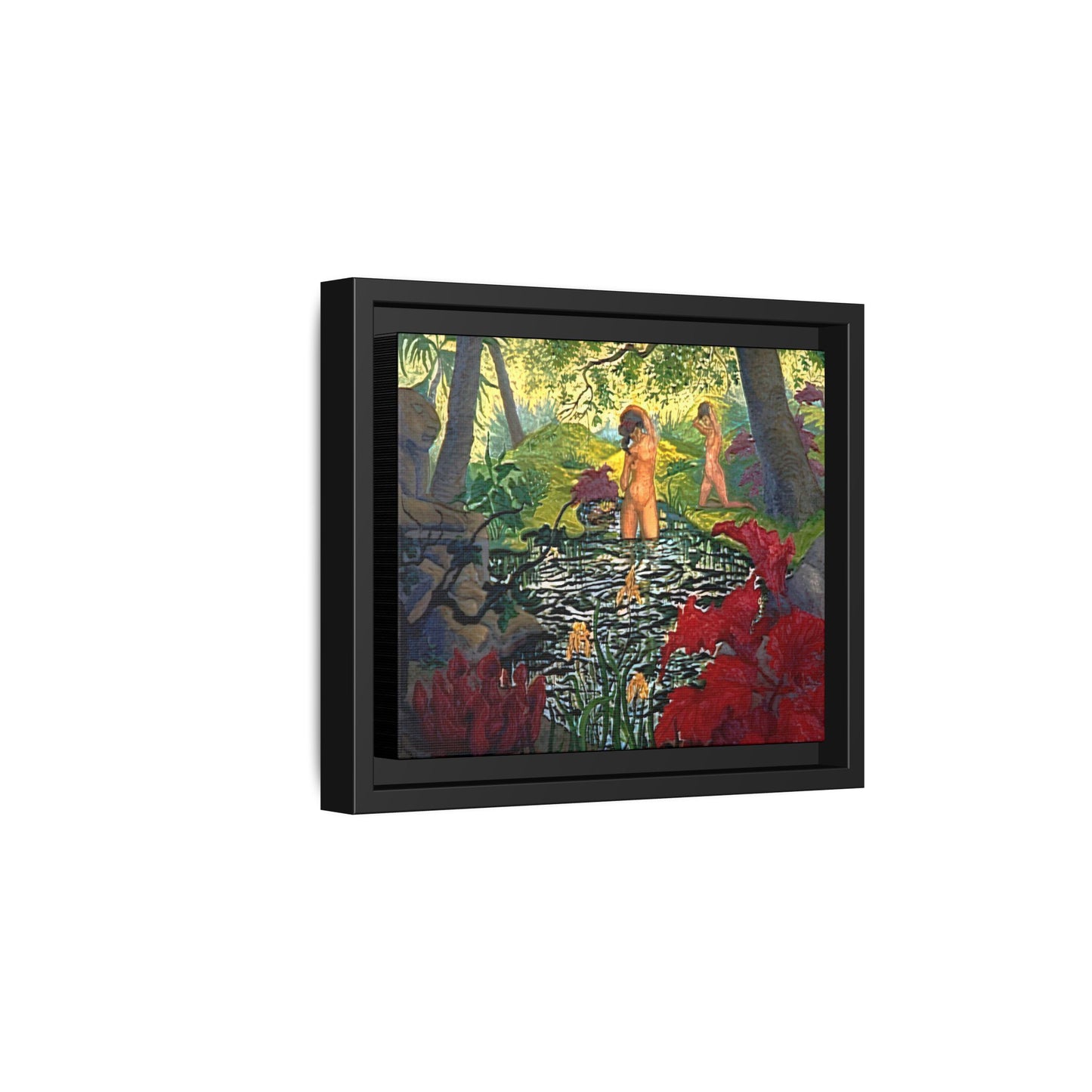 Ranson, Paul - The Lotus Bather (1906) - Matte Canvas, Framed