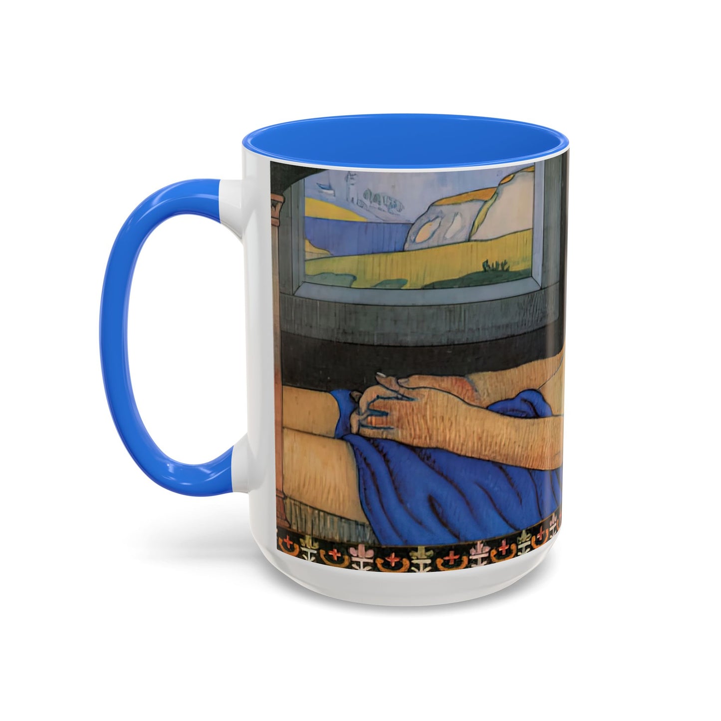 Filiger, Charles - The Recumbent Christ (1895) - Colorful Accent Mugs