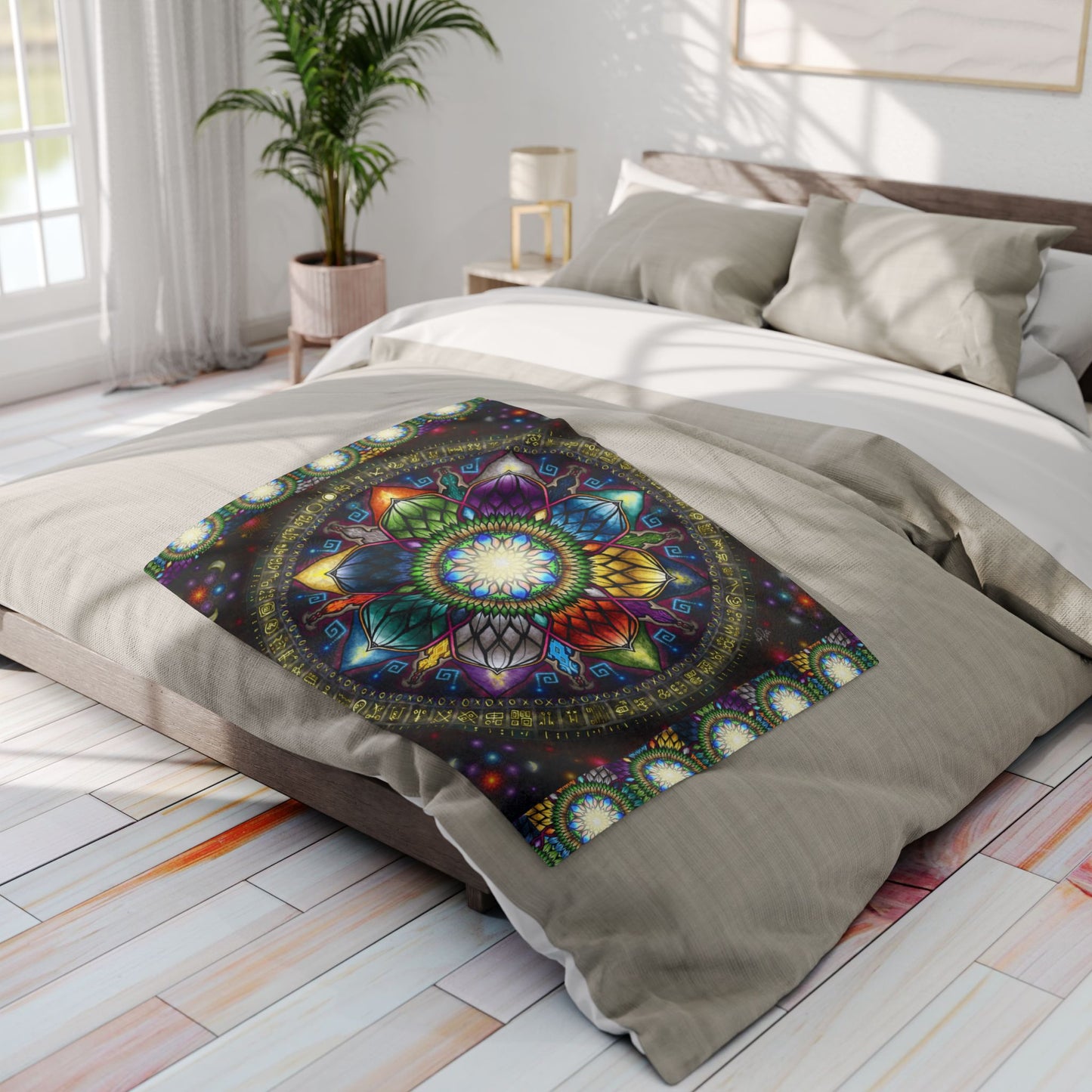 Pacio, Adam - Mystic Jewel Mandala - Arctic Fleece Blanket