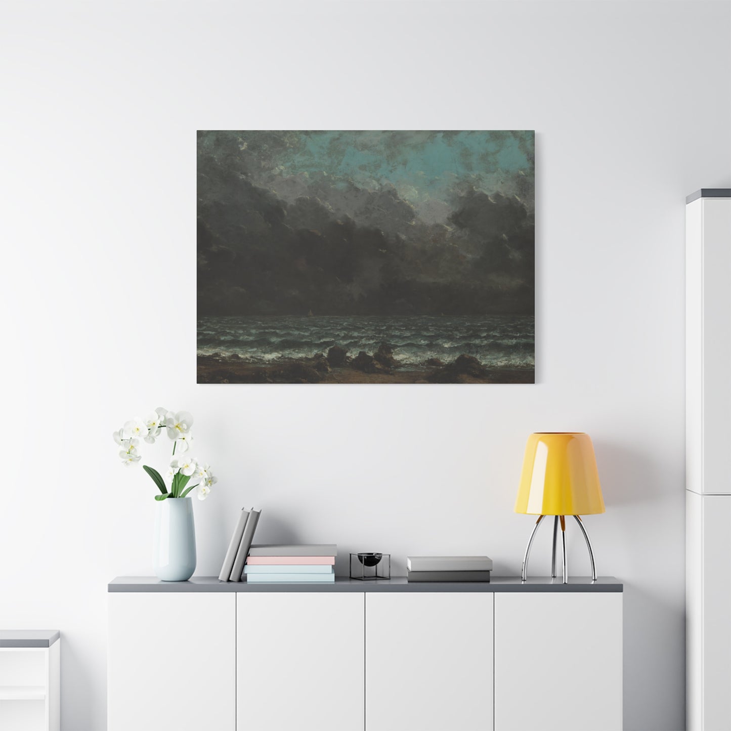 Courbet, Gustave - The Sea (1865) - Canvas Block, unframed