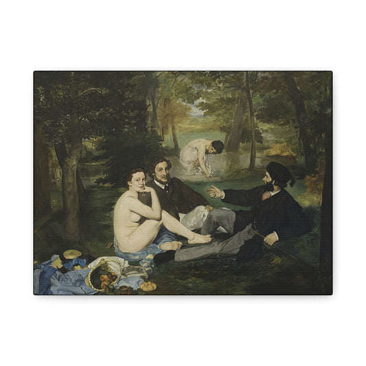 Manet, Édouard - Luncheon on the Grass (1863) - Canvas Block, unframed