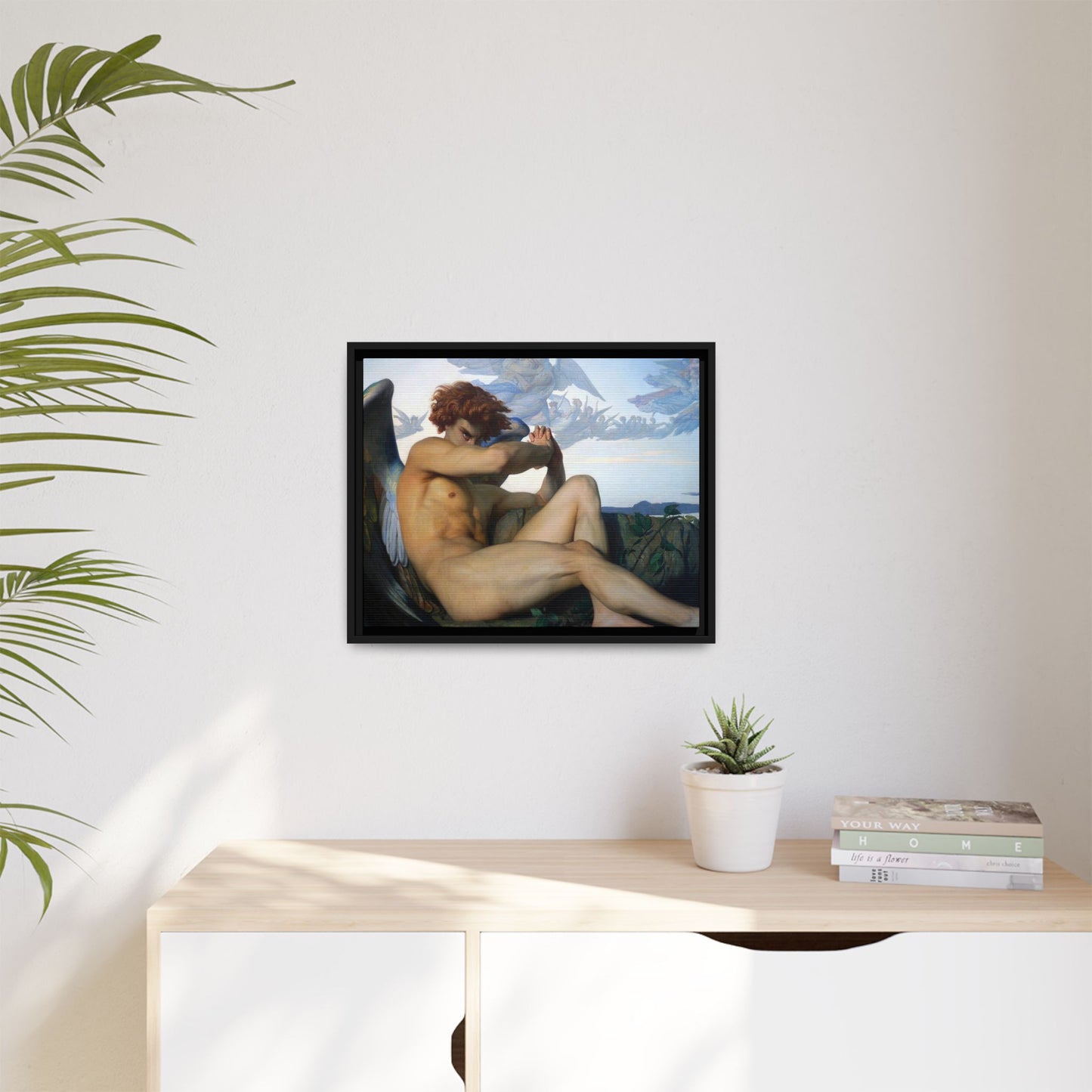 Cabanel, Alexandre - The Fallen Angel (1847) - Matte Canvas, Framed