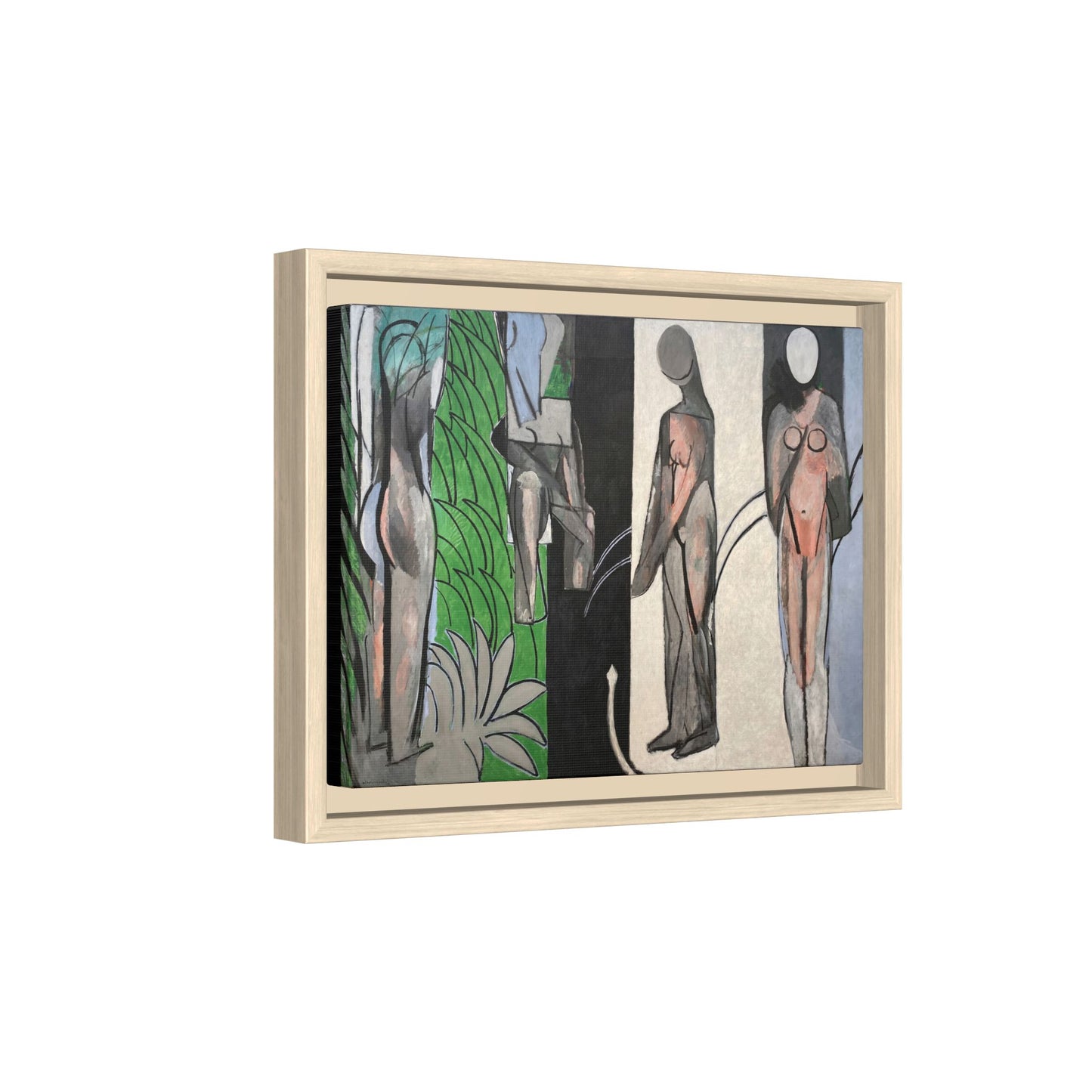 Matisse, Henri - Bathers by a River (1917) - Matte Canvas, Framed